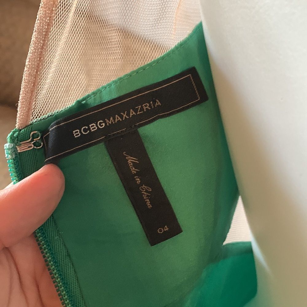 BCBGMaxAzria Green Mini Dress - Picture 5 of 5